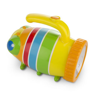 Baterka svítící brouček plast 16x13cm na baterie v blistru