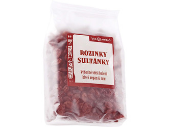 Bio nebio s. r. o. Bio rozinky sultánky 400 g