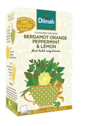 Dilmah Bergamot Orange Peppermint & Lemon 20 x 2 g
