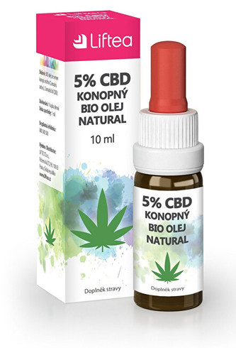 Liftea 5 % CBD konopný olej 10 ml