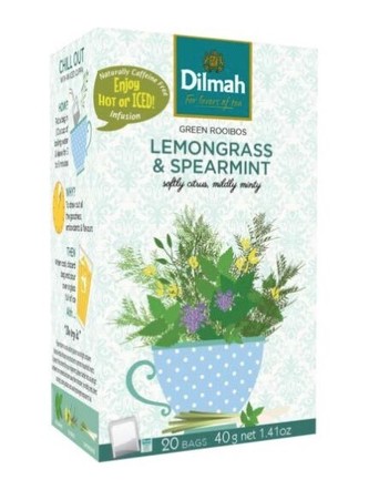 Dilmah Green Rooibos Lemongrass & spearmint 20 x 2g