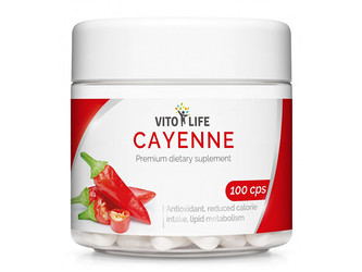 Vito life Kajenský pepř (extrakt 10:1) 360 mg, 100 tobolek