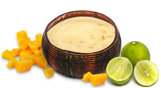 Tropikalia Svíčka v kokosu - vůně Thajská Limetka a mango