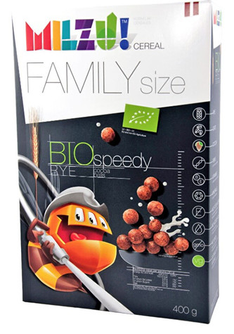 Milzu! BIO Cereálni kuličky s kakaem 400 g