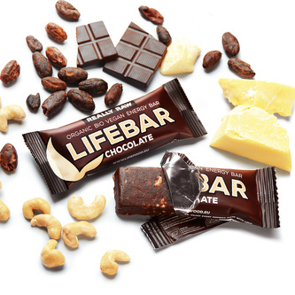 Lifefood Bio tyčinka Lifebar čokoládová 47 g