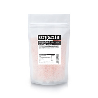 Organis Organis Himalájská sůl růžová jemná 500 g