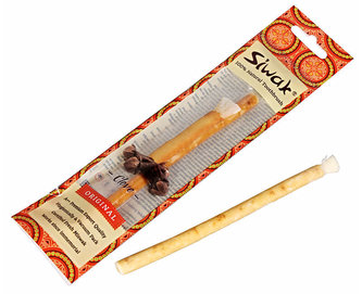 Siwak Přírodní zubní kartáček s příchutí hřebíčku