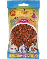 Středně hnědé korálky - 1000ks MIDI