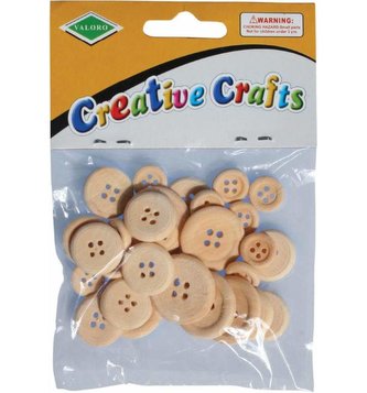 Dřevěné knoflíky/30ks /