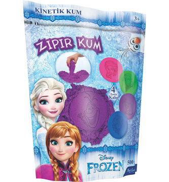 Kinetický písek v sáčku fialový Ledové království