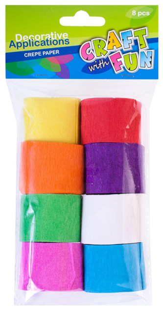 Krepový papír /8 barev/