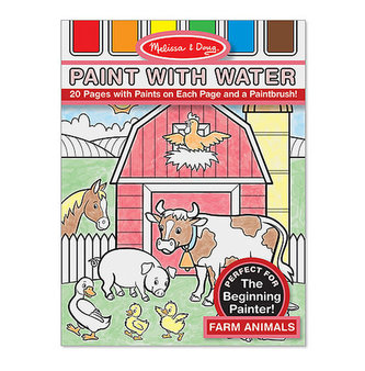 Omalovánky s barvami - zvířata na farmě