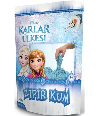 Kinetický písek v sáčku modrý Ledové království