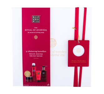 Rituals The Ritual Of Ayurveda tělový krém 70 ml + tělový peeling 125 g + sprchová pěna 200 ml + tekuté mýdlo na ruce 300 ml