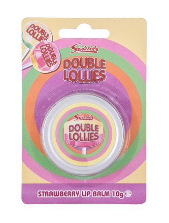 Swizzels Double Lollies Balzám na rty 10 g Strawberry pro děti