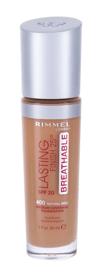 Rimmel London Lasting Finish Makeup Breathable 30 ml 400 Natural Beige 25HR SPF20 pro ženy