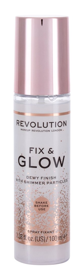 Makeup Revolution London Fix & Glow Fixátor makeupu Dewy Finish 100 ml pro ženy