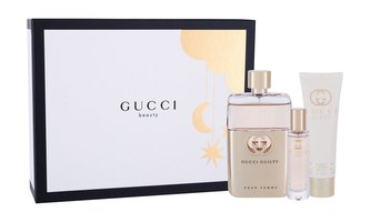 Gucci Gucci Guilty parfémovaná voda 90 ml + tělové mléko 50 ml + parfémovaná voda 15 ml