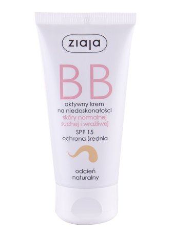Ziaja BB Cream BB krém Normal and Dry Skin 50 ml Natural SPF15 pro ženy
