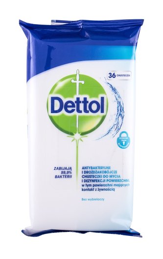 Dettol Antibacterial Antibakteriální přípravek Cleansing Surface Wipes 36 ks unisex