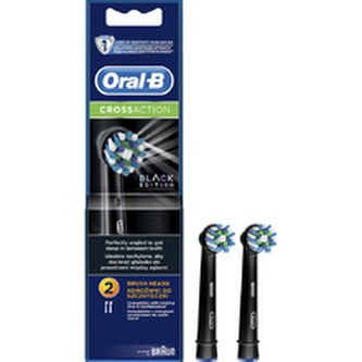 Oral B Cross Action EB50 Black - Náhradní kartáčkové hlavice 8.0 ml pro ženy