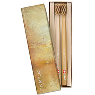Curaprox Velmi jemný zubní kartáček 5460 Ultra Soft 2 ks (Ultra Soft Duo Pack Box Turner / Beige & Brown) unisex