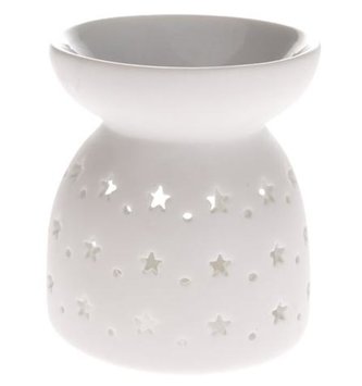 Porcelánová aromalampa s hvězdami
