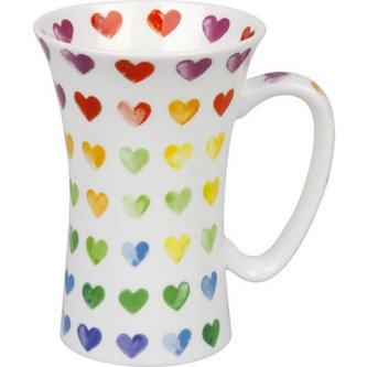 Hrnek maxi - Barevná srdce / Colorful Cast - Hearts