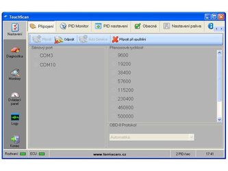 Autodiagnostika TouchScan v češtině na CD - ELM 327 - DIAG