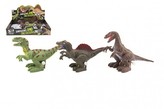 Dinosaurus natahovací jezdící plast 9x15cm na baterie se světlem mix druhů