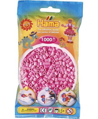 Pastelově růžové korálky - 1.000ks MIDI