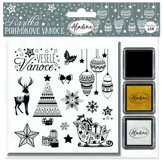 Razítka Stampo Noël - Pohádkové Vánoce, 12 ks