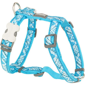 Postroj RD 15 mm x 36-54 cm - Flanno Turquoise