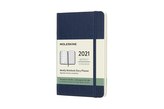 Moleskine Plánovací zápisník 2021 měkký modrý S
