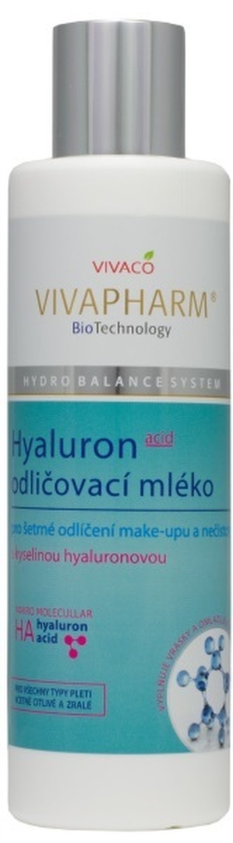 Vivapharm Hyaluronové odličovací mléko 200 ml