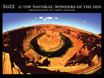 Kalendář 13 TOP NATURAL WONDERS OF THE USA - 2021 - 2022