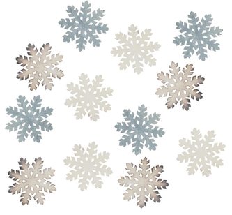 Dřevěné vločky 4 cm (12 ks)