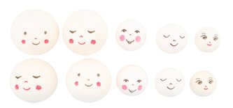 Hlavičky z buničiny - mix velikostí 18-32 mm (10 ks)