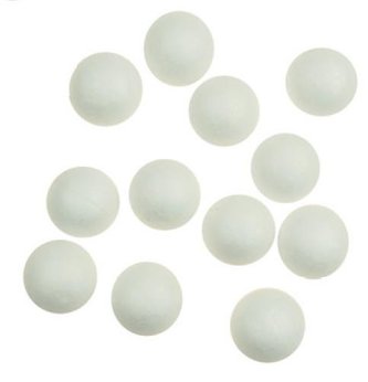 Kuličky z polystyrenu 3 cm (12 ks)