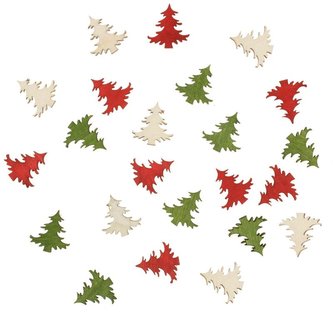 Dřevěné stromečky 2cm (24 ks)