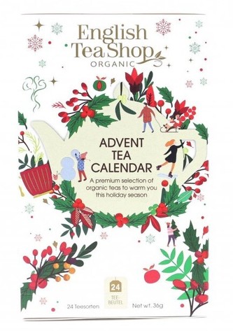 English Tea Shop Čaj Adventní kalendář bio bílý 36 g, 24 ks