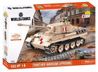 Stavebnice COBI - WOT Panther V Varšavské povstání 505 kostek, 1 figurka