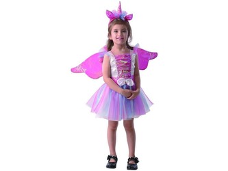 Šaty na karneval -  jednorožec, 92 - 104 cm