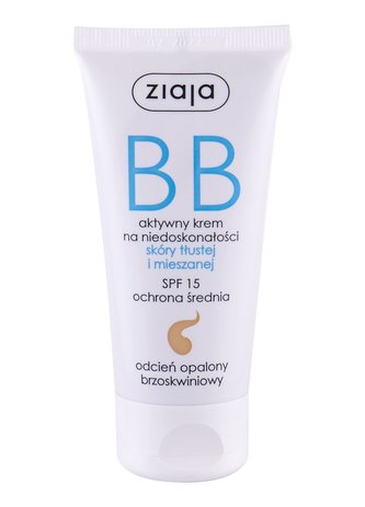 Ziaja BB Cream BB krém Oily and Mixed Skin 50 ml Dark SPF15 pro ženy