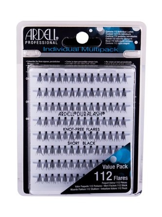 Ardell Individuals Umělé řasy Duralash Knot-Free Flares 112 ks Short Black pro ženy