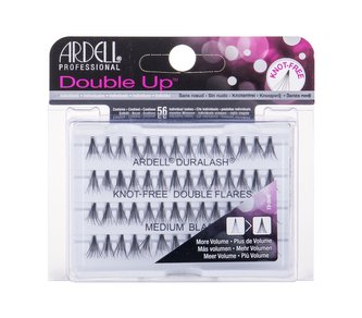 Ardell Double Up Umělé řasy Duralash Knot-Free Double Flares 56 ks Medium Black pro ženy