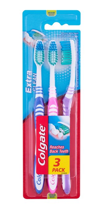 Colgate Extra Clean Zubní kartáček 3 ks Medium unisex