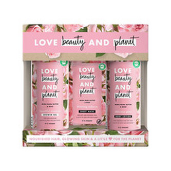 Love Beauty and Planet Kosmetická sada pro ženy s růžovým olejem a máslem muru muru woman