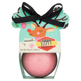 Dirty Works Šumivá bomba do koupele s vůní třešně Jingle Balls (Cherry Bath Fizzer) 150 g woman