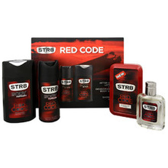Str8 Red Code Dárková sada After Shave ( voda po holení ) 50 ml, deospray Red Code 150 ml a sprchový gel Red Code 250 ml